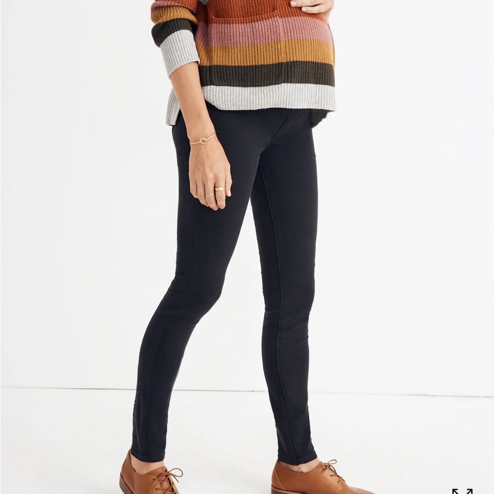 Madewell Black Maternity Skinny Jeans